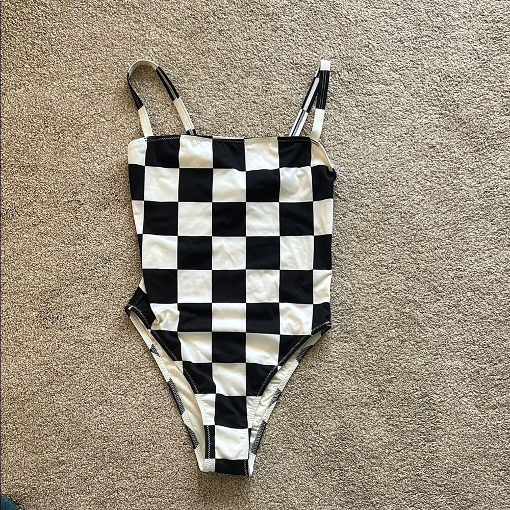 Women’s solid and striped one piece size xs
